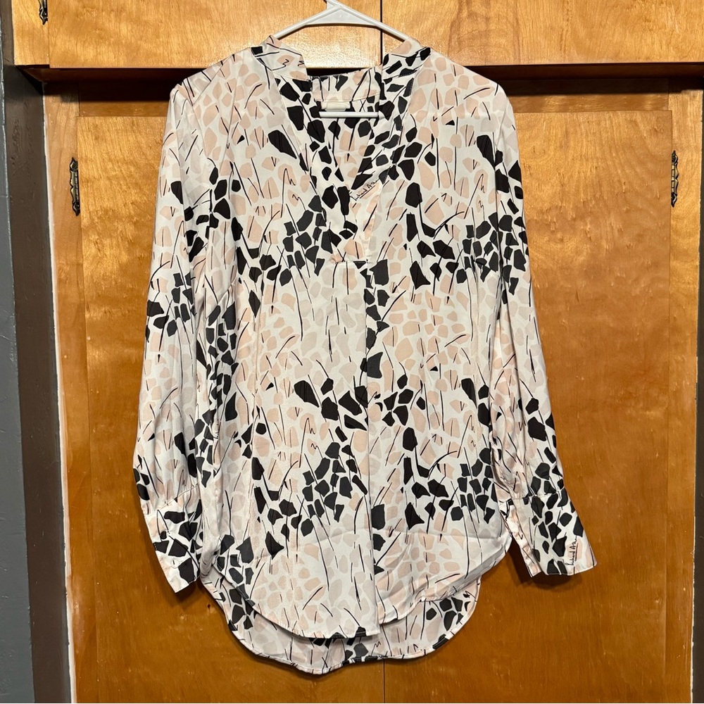 Richard Allen for H&M - Mock neck button down blouse - 10